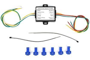 Tail Light Converter,2-to-3 Wire Splice Trailer Converter Electrical System Wire Harness Adapter US Type