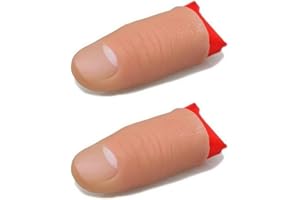 SQUAREZHENBO Lot de 2 pointes de pouce magiques - Bout du pouce - Soie - Disparition de la magie - Faux bout du pouce - Accessoire de magicien - Des astuces - Objets qui font disparaître