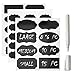 Produktbild Giveet Chalkboard Label und weiße Kreide Marker, 73 Pack Premium wiederverwendbare Tafel Aufkleber mit 3MM weiße Kreide Marker für Home Office School Shops