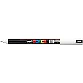 Posca PC-1MR Uni Beyaz Boya Marker Kalemler Ultra İnce 0,7 mm Kalibre U&ccedil; Ucu Her Y&uuml;zeye Yazılır Kumaş Cam Taş Metal Ahşap Pla