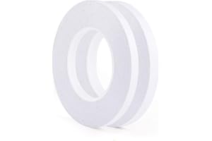 FEPITO 2 Pack Cinta adhesiva de doble cara adhesiva fuerte Cinta adhesiva de coser 9 mm y 12 mm de ancho para Office/Craft/Sewing, 35 metros por rollo