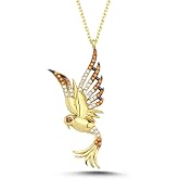 Princess Phoenix Necklace - 14 Carat Gold and 925 Carat Silver