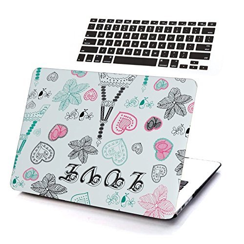 Print Plastic with Air Keyboard Hard Case Cover for 13   Macbook