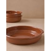 Clay Casserole with Handles 34 cm &ndash; Large Clay Dish for Oven, Roasts and Traditional Table Presentation