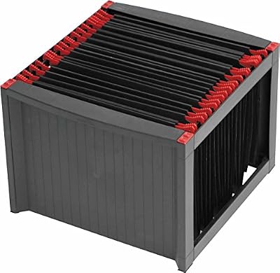 Helit H6110092 Boîte à dossiers suspendus (Noir/rouge) (Import Allemagne)