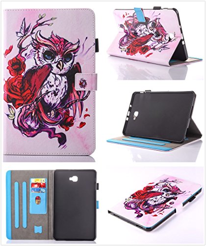 inShang T580/T585 Cover für Samsung Galaxy TAB A 10.1 Inch T 580 Hülle mit PU Leder Skins Etui Schutzhülle Ständer Smart Case Cover, + inShang Logo hochwertigen Stylus Eingabestift Stift - 7