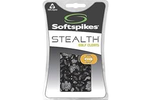 SOFTSPIKES Stealth (PINS) kolce golfowe, czarny/srebrny, torba 1 zestaw EU