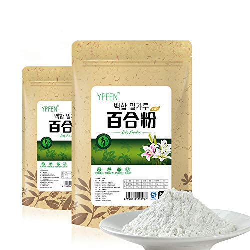 100g (0.22LB) White Lily Flour 100% Pure Natural Organic Lily Powder No Pigment Great Tea food herbal tea scented tea Flower tea Botanical tea herbs tea Green tea Raw tea Sheng cha Green food Flowers tea Health Tea Chinese tea