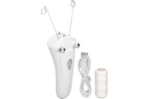 AYAYU Facial Threading Hair Removal, USB Charging Electric Cordless Threader Machine with LED Light, Handheld Ladies Face Cotton Epilator for Chin Lip Arm, Women Men