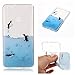 Produktbild Soft TPU Neu Huawei P10 Lite(2017)Hülle Durchsichtig Transparent Tasche Für 5,2-Zoll Huawei P10 Lite(2017) Hülle Silikon Muster [Pinguin Meer] hinten Ultra Slim Back Cover Schutzhülle Wasserdicht Stoßfest Case