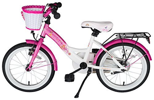 BIKESTAR® Premium Kinderfahrrad für sichere und sorgenfreie Spielfreude ab 4 Jahren ★ 16er Classic Edition ★ Flamingo Pink & Diamant Weiß - 4