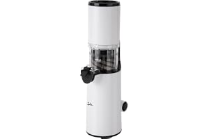 Jata JELI1201 juicepress för grönsaker och frukt, långsam borttagning, 60 varv/min, 130 W, läckagesäker, tyst, kapacitet 600 ml, halkfri, digital panel