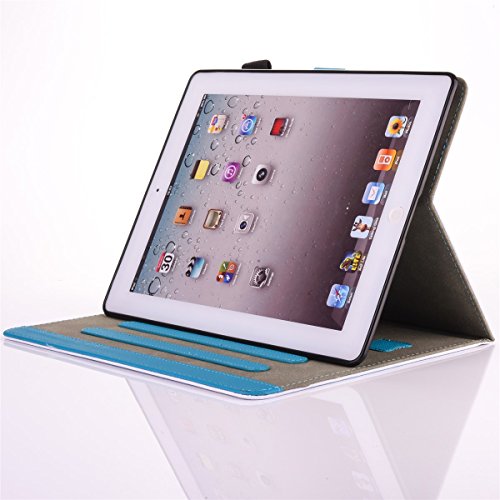 inShang iPad Hülle Schutzhülle für iPad 2 3 4, PU Leder, Ständer Etui Tasche Smart Case Cover mit Automatische Einschlaf/Aufwach - 3