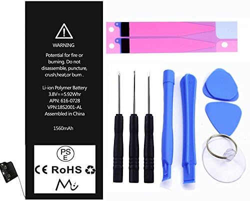 MORCOO Replacement Battery Model iPhone 5S iPhone 5C - Repair Kit with Battery, Adhesive, Tools