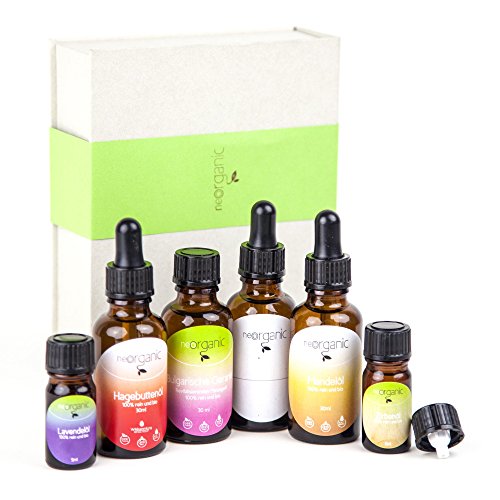 Limited Edition Bio Öle – Hagebuttenöl, Mandelöl, Mix-Öl/Blend mit Bulgarischer Geranie auf Jojoba- und Aprikosenkernöl-Basis, äth. Zirbenöl und äth. Lavendelöl + 30ml Flasche zum Mischen Limited Edition Bio Öle – Hagebuttenöl, Mandelöl, Mix-Öl/Blend mit Bulgarischer Geranie auf Jojoba- und Aprikosenkernöl-Basis, äth. Zirbenöl und äth. Lavendelöl + 30ml Flasche zum Mischen