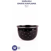 Star Emaye Yıldız Desenli Karıştırma Kabı 24Cm - 4Lt (Ocakta-Fırında Kullanılabilir)