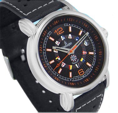 Kronsegler Neptun Automatik Onyx Edelstahl