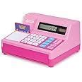 Learning Resources Pretend & Play Calculator Cash Register Pink Cash Register Toy Kids, Pretend Play Toy Till, Ages 3+ ()