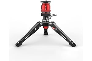 IFOOTAGE Mini Tripod for Camera, Professional Tabletop Small Tripod with Pedal for Photography, DesktopTripod Max Load up to 17.64 lbs, Compatible with Sony, Nikon, Canon DSLR Camera, Base-P