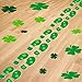 Produktbild Chuangdi 20 Paare Kobold Fußabdruck Boden Aufkleber Tattoo und 36 Stück Shamrock Aufkleber für St. Patrick's Day Party Dekoration