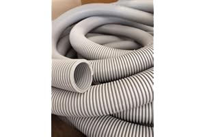 GENERICO Tubo in EVA, per Aspirapolveri Industriali e Civili con disegno a spirale Grecata, VENDITA A METRAGGIO (diam. int. 51 mm)