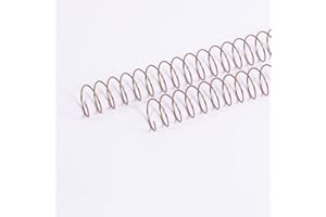 ‎CRAFTELIER Craftelier - 2-Spiralen-Set zum Binden von Alben, Notizbüchern oder Agenden | Ideal für Scrapbooking und Bastelprojekte | Ø 2,54 cm (1") | Länge 30,5 cm (12") - Farbe Pink Gold