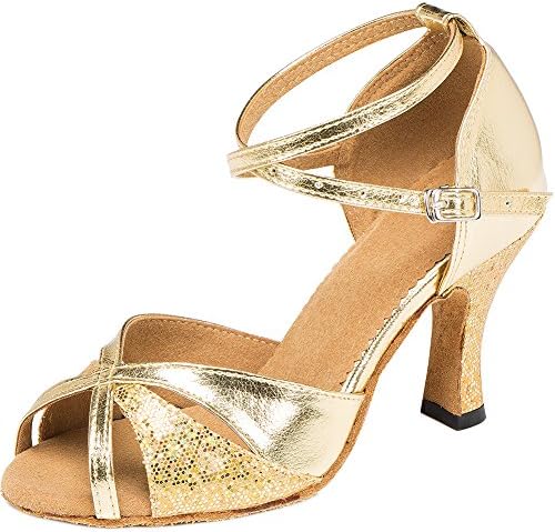 Fashion Womens Peep Toe Sandals Ankle Wrap Salsa Tango Latin Dance Shoes