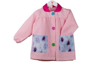 KLOTTZ - Babi bolsillos tela FROZEN para guardería y colegio Niñas