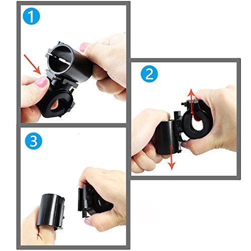 LIVHÒ | LED Fahrradbeleuchtung , Frontlicht und Rücklicht CREE – 3 Beleuchtungs modalität,Zoombarer,1000lm, Batterie inklusiv, Waterproof, Licht-Modi für Berg-Radfahren, Camping und täglichen Gebrauch - 5