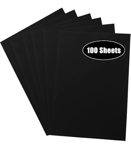 Scola Black A3 Card Pack – 50 Sheets 170gsm Craft Card For Kids Art, Scrapbooking & School Projects
