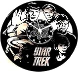 Instant Karma Wanduhr mit Vinyl-Schallplatte, Vintage-Geschenk, Handgefertigt Movie STAR TREK