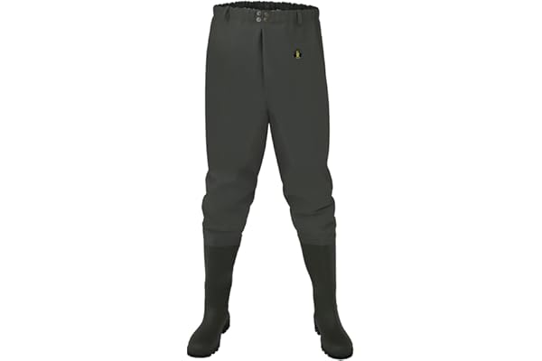 Cuissardes de pêche en PVC Série 680 Vert olive