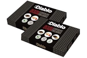 :DIABLO Diablo Chocolate Delight | No Added Sugar, Gluten Free | Big Box of Luxury Chocolates - Noir, Hazelnut & Forrest Fruit (12 Pieces) - Perfect for Gifting (Pack Of 2)
