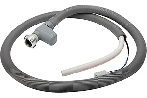 Aquastop Manguera de entrada, 1,85 m, universal, para lavadora, lavavajillas, lavavajillas, manguera de extensión multiusos para tubos de desagüe