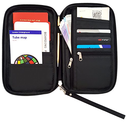 Porta Passaporto in pelle colore blu – Il Bisonte