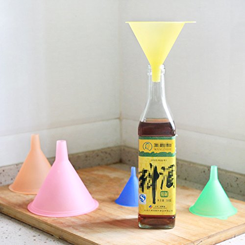 Trichter Küche Regenbogenfarben Trichter Set – 5 Stück Kochtrichter (67, 83, 98,110 und 125 mm) Trichter für Küche - 7