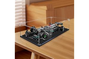 FYHCY Transparente Acryl-Vitrine, kompatibel mit Le*Go 42171 F1 Auto, transparente staubdichte Vitrine (Modell Nicht im Lieferumfang enthalten) A,2MM