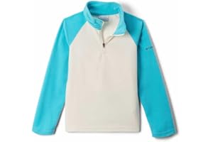 Columbia Glacial, Maglia in pile con cerniera a mezza lunghezza, Bambini, Blu (Collegiate Navy/Super Blue), Taglia XL