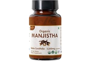 ORGANIC SPREE MANJISTHA 120 Tablets | Rubia Cordifolia (Manjistha) | USDA Organic Certified | Organic and Natural 120tab (1)