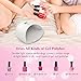 Nail Lamp, USpicy 24W White Light LED Nail Dryer for All Gel Polishes - UV, LED (Intuitive Finger Placement, 50,000 Hours of Use, LCD Display, Automatic Sensor)