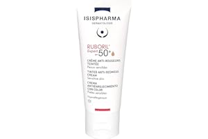 Isispharma Ruboril Expert SPF 50+ - Getönte Creme gegen Rötungen Universalfarbe - Beruhigt und schützt die Haut vor UV-Strahlen - Dermatologisch getestet - In unseren Labors in Frankreich hergestellt.