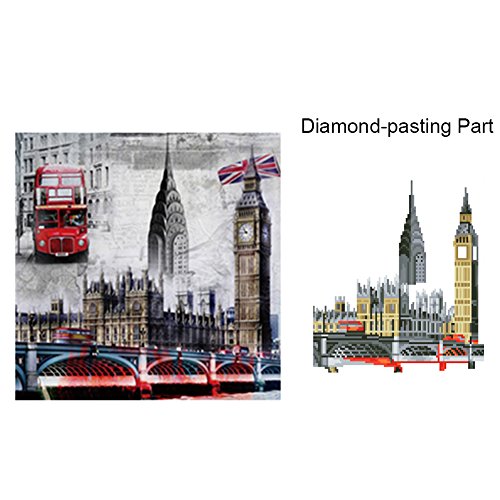 DIY 5D London Scenery Diamond Painting Cross-Stitch for Entrance Living Room Bedroom - 9