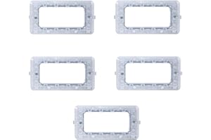 ELECTRON Uchwyt na tablicę rejestracyjną, kompatybilny z Bticino Matix, wysoka jakość i długa żywotność, do płyt z tworzywa sztucznego, aluminium i szkła, oryginalny i kompatybilny (5x, 4 moduły)