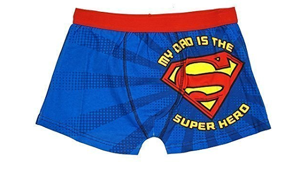 Hommes SUPERMAN officiel Dad Super Héros Short Compatible avec Boxer Court  Slip tailles S M L XL - Bleu, X-Large : Amazon.fr: Vêtements