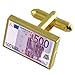 Produktbild 500 Euro Hinweis Gole-ton Manschettenknöpfe Tie Clip Box Set Gravur Optional