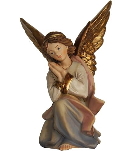 Holyart Angelo In Piedi 12 Cm – Statua Per Presepe Fontanini – PVC, Altezza 14 Cm - 4