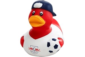 RASENBALLSPORT LEIPZIG RB Leipzig Badeente - Wappen - rot-weiß Quietscheente Ente Duck RBL - Plus Lesezeichen Wir lieben Fußball