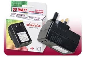SEVEN STAR 50 Watt Step - Down Voltage Convertor 110/120v to 220/240v