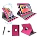 Produktbild Tablet Tasche für Huawei M3-8.0L MOONLIGHT Schutz Hülle Etui Case + Touch Pen – Pink 8 Zoll 360