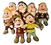 Produktbild Komplettset 7 Plüschtiere Die Sieben Zwerge 35cm Disney Original Schneewittchen - ITALIENISCHE Namen